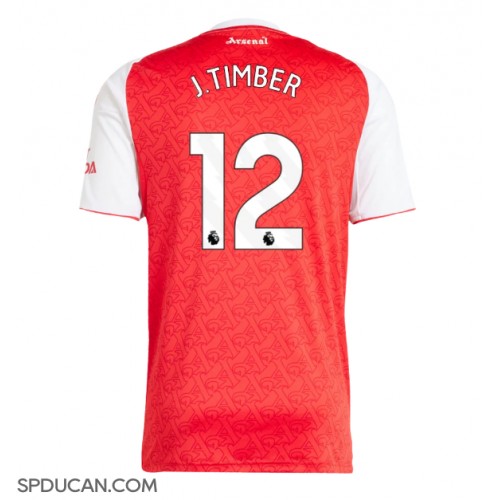 Muški Nogometni Dres Arsenal Jurrien Timber #12 Domaci 2025-26 Kratak Rukav